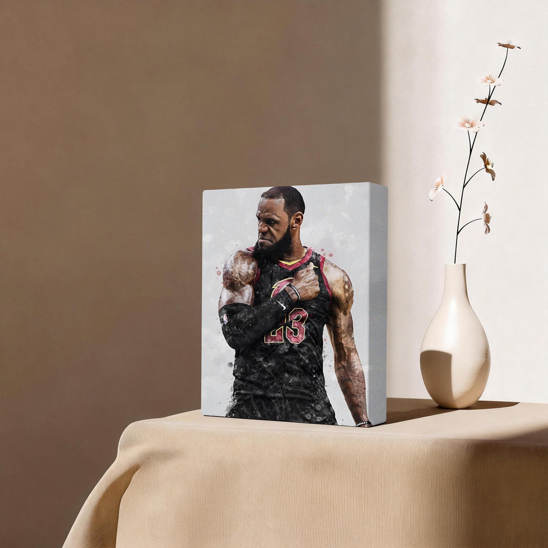 LeBron James Poster Prints NBA Star Sports Artwork Decoration Motivational Wall Decor for Gym Game Room Dorm Office Home Bedroom Living Room