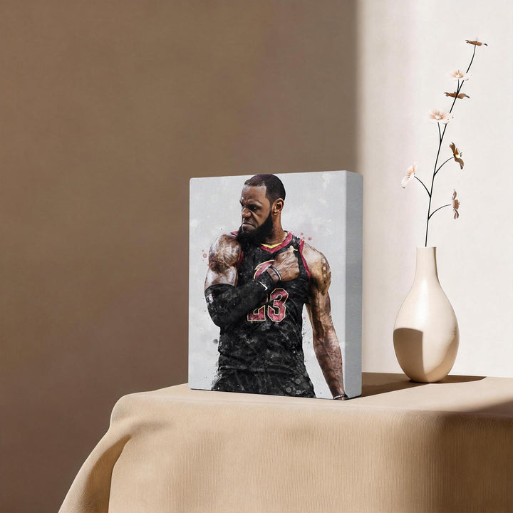 LeBron James Poster Prints NBA Star Sports Artwork Decoration Motivational Wall Decor for Gym Game Room Dorm Office Home Bedroom Living Room