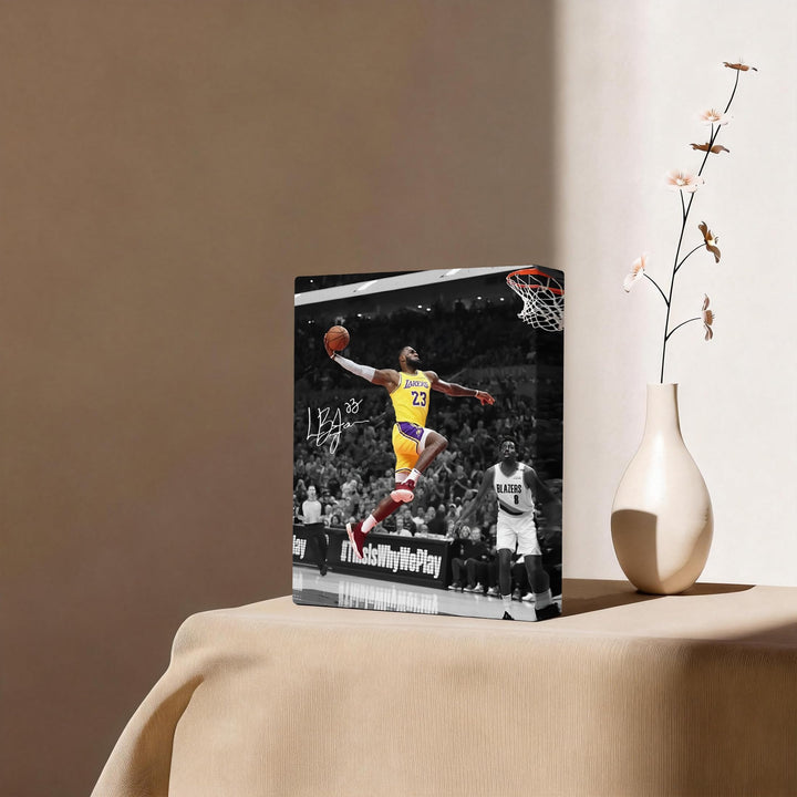 LeBron James Lakers Print Poster Dynamic Basketball Canvas Inspiring NBA Star Painting Sports Picture Artwork Decoration Wall Decor for Home Office
