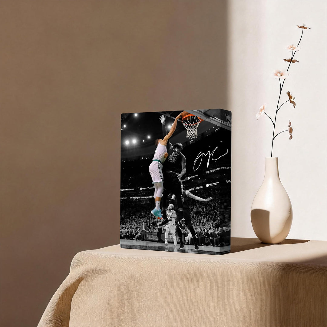 Jayson Tatum and James Poster Prints Sports Artwork Decoration Motivational NBA Game Wall Decor for Gym Dorm Office Home Bedroom Living Room