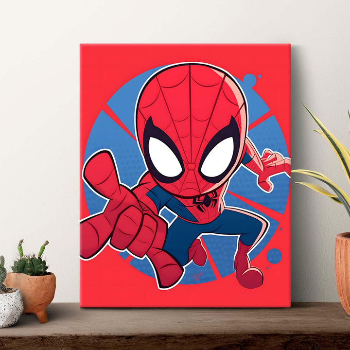 Nuova Spidey and His Amazing Friends Canvas Wall Art, Canvas Print Wall Decor for Living Room Bedroom Home Bathroom