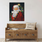 Christmas Canvas Wall Art Santa Claus Canvas Prints for Living Room Kitchen Bathroom Home Santa Claus Xmas Posters Room Decor