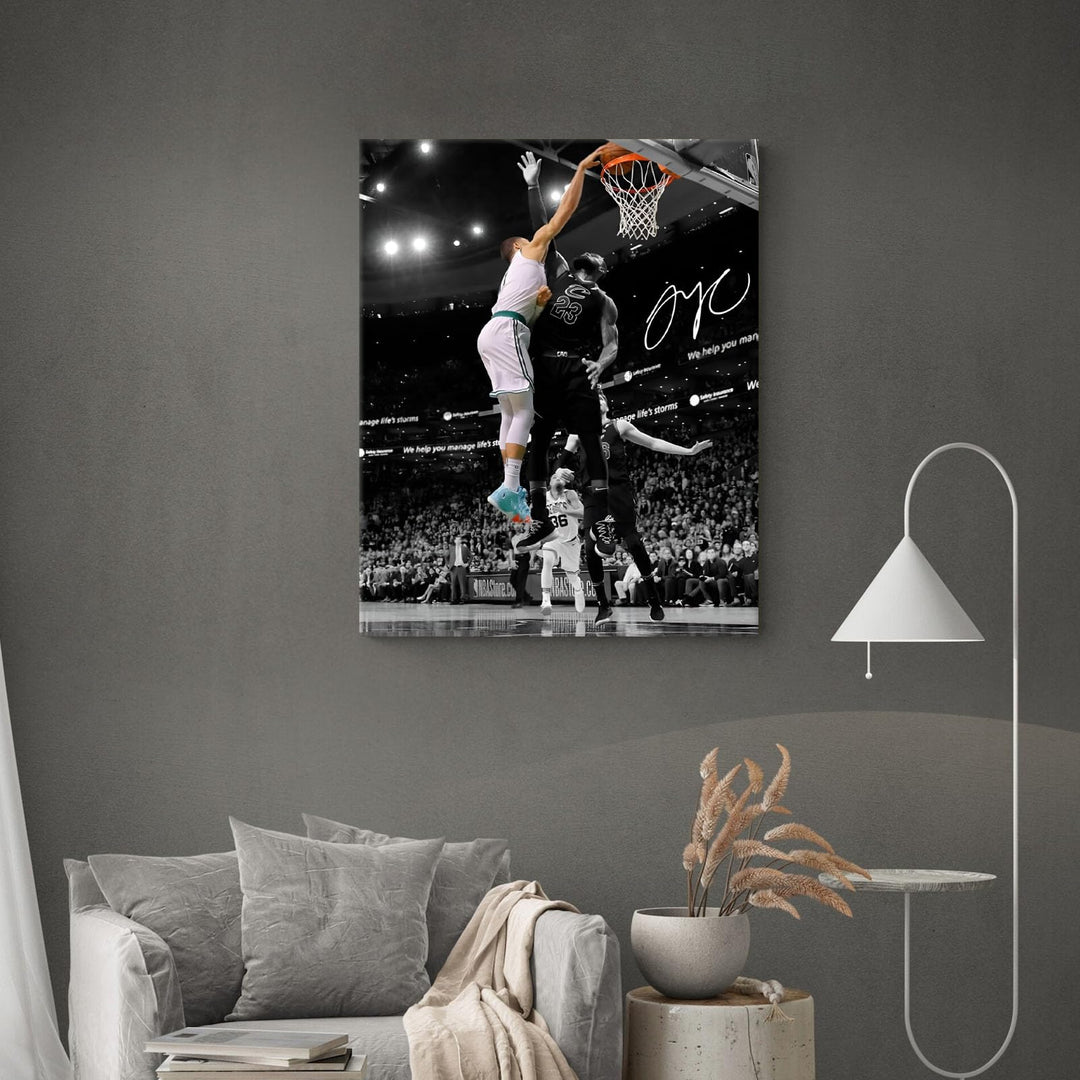 Jayson Tatum and James Poster Prints Sports Artwork Decoration Motivational NBA Game Wall Decor for Gym Dorm Office Home Bedroom Living Room