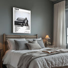 Kendrick Lamar Cover Canvas Wall Art, GNX Album Monochrome Hip-Hop Poster Modern Urban Music Aesthetic Picture Canvas Artwork Music Decor for Living Room Bedroom Studio