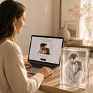 Personalized 3D Crystal Photo Engraved with K9 Crystal & Subsurface
