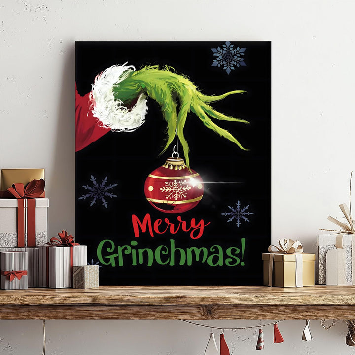Christmas Movie Poster Print Wall Art, Funny Xmas Canvas Pictures Humorous Home Decorations, Merry Christmas Holiday Picture Painting Wall Decor for Bathroom Living Room Bedroom