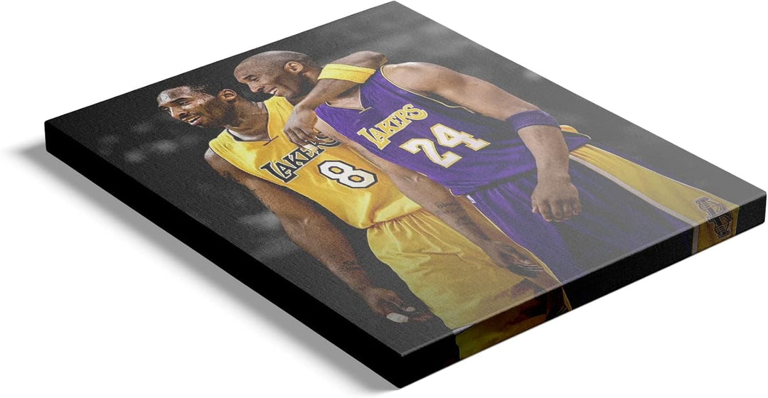 Kobe Bryant Poster, Mamba Mentality Canvas Wall Art, Kobe Bryant Canvas Framed, Black Mamba, NBA Poster