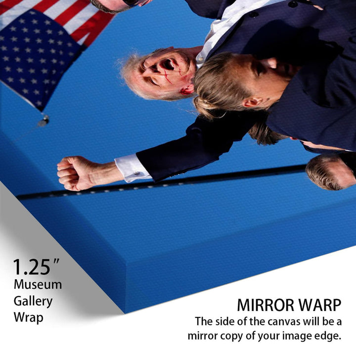 Donald Trump July 13, 2024 Keep Fighting Fist Pump Framed Photo