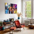 Juice WRLD Canvas Wall Art Evolution Collage Wall Decor Vibrant Rapper Print Poster, Inspirational Music Aesthetic Picture Artwork for Bedroom Game Room Living Room Bar Studio Decor