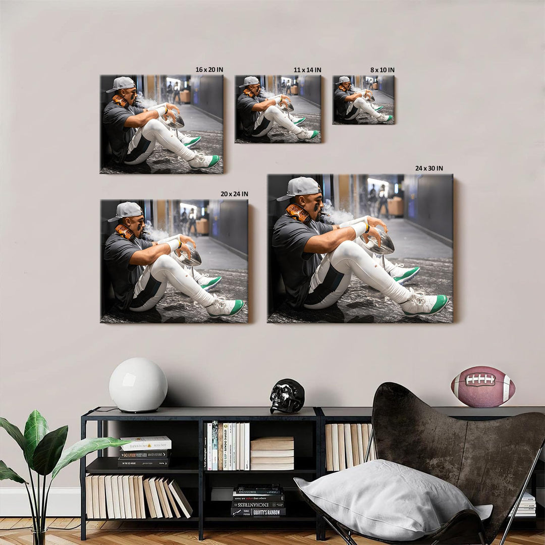 2025 Super Canvas Bowl Wall Art Champions Eagles Poster Print Philadelphia Hurts Painting Canvas Wall Decor Sports Stars Picture Modern Bedroom Living Room Home Decoration