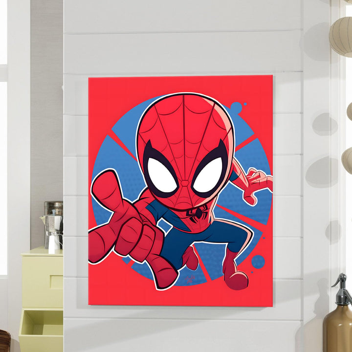 Nuova Spidey and His Amazing Friends Canvas Wall Art, Canvas Print Wall Decor for Living Room Bedroom Home Bathroom