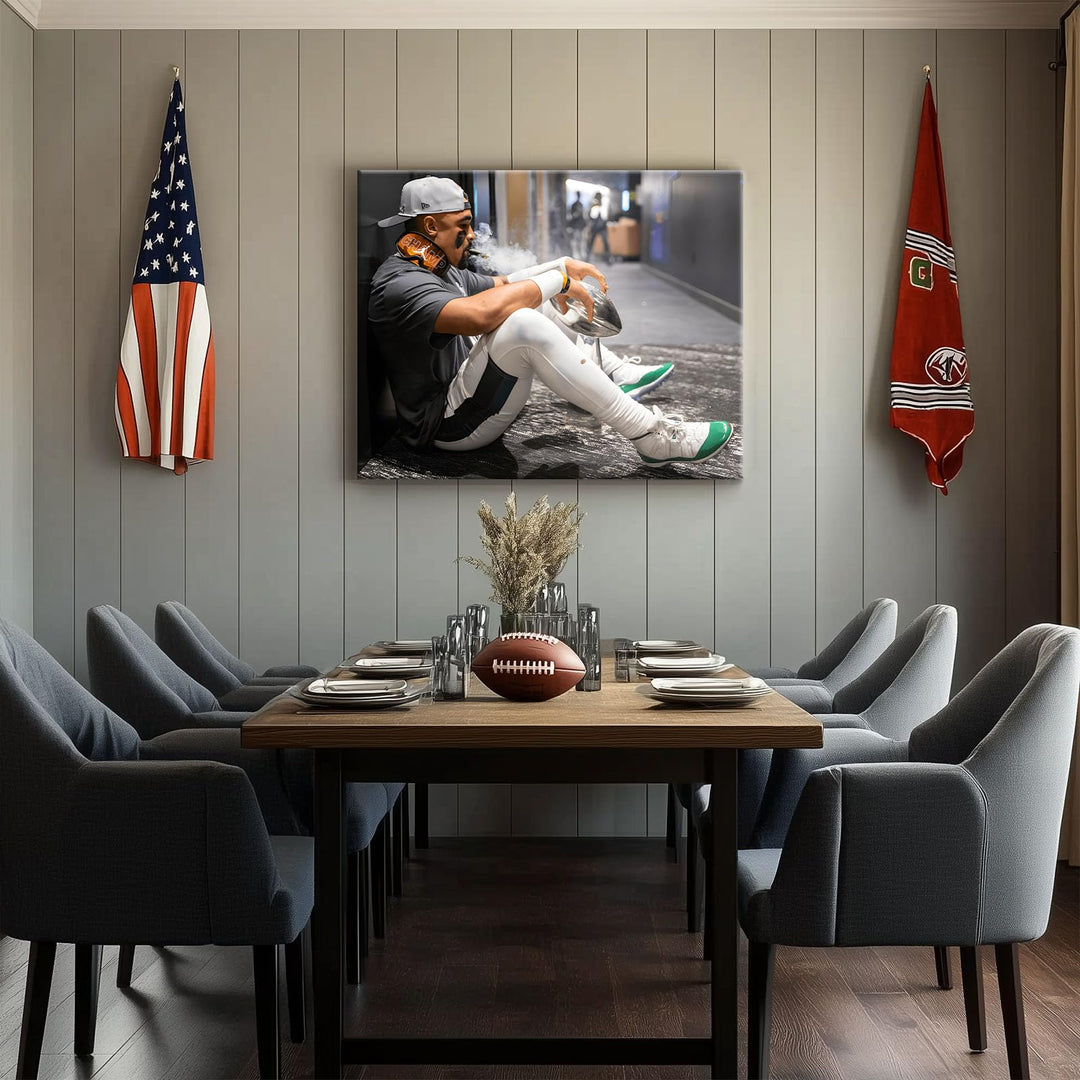 2025 Super Canvas Bowl Wall Art Champions Eagles Poster Print Philadelphia Hurts Painting Canvas Wall Decor Sports Stars Picture Modern Bedroom Living Room Home Decoration
