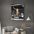 LeBron James Lakers Print Poster Dynamic Basketball Canvas Inspiring NBA Star Painting Sports Picture Artwork Decoration Wall Decor for Home Office