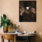 Jesus and Lamb Canvas Wall Art Jesus Reaches Down to Rescue A Lamb Picture Wall Art Canvas Print Christian Home Decor