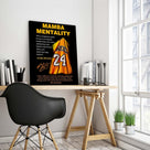 Kobe Bryant Canvas Wall Art Decor - Mamba Mentality Poster with Iconic Jersey and Inspirational Quotes, Motivational Artwork for Home