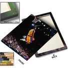 Kobe Bryant Canvas Wall Art Decor -Iconic Dunk Lakers No. 8 Action Shot, Basketball Legend Poster Print for Sports Fans, Dynamic Home and Office Wall Decor