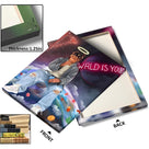 Juice WRLD Canvas Wall Art Pop Rapper Sitting on World Poster Cosmic Picture Artwork, Music and Galaxy Aesthetic Wall Decor for Living Room Bedroom Game Room Bar Studio