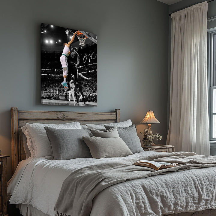 Jayson Tatum and James Poster Prints Sports Artwork Decoration Motivational NBA Game Wall Decor for Gym Dorm Office Home Bedroom Living Room