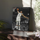 Giannis Antetokounmpo Dunk Print Poster for Bedroom Living Room Wall Decor, NBA Star Oil Painting Inspirational Sports Pictures Decoration