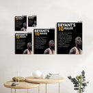 Kobe Bryant’s 10 Rules Motivational Canvas Wall Art - Inspirational Basketball Quote Poster Print Canvas Basketball Motivational Wall Decor for Office, Gym, Living Room or Bedroom