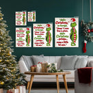 Christmas Canvas Wall Art Decor - “Maybe Christmas Means a Little Bit More” Holiday Quote Decor - 8x10 inch Whimsical Festive Wall Decoration for Room or Office - Premium Quality Canvas Print