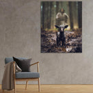 Jesus and Lamb Canvas Wall Art Black Sheep Lost Picture Wall Art Canvas Print Christian Home Decor