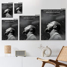 NBA Canvas Wall Art Decor - Kevin Durant Motivational Quote Poster, Hard Work Beats Talent Basketball Artwork, Black and White Inspirational Canvas Decor