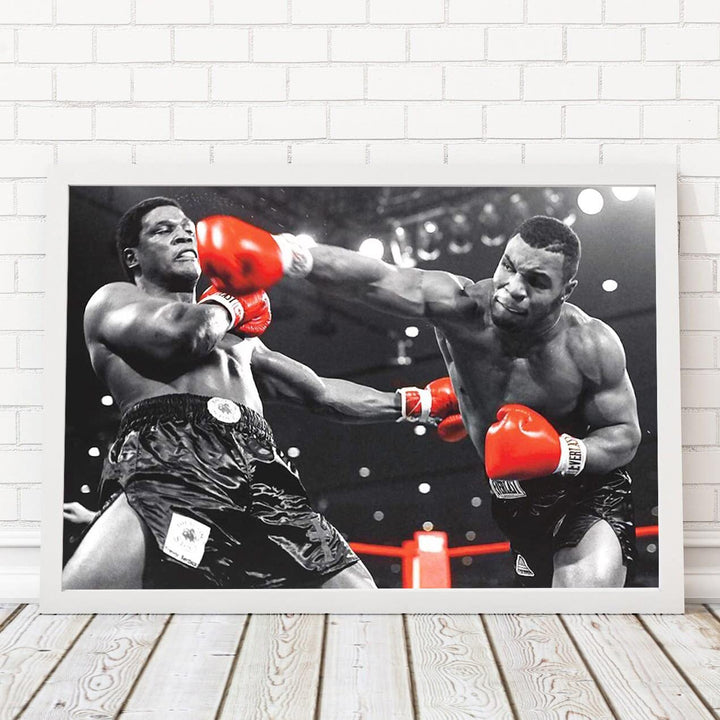 Mike Tyson Poster Autographed Wall Decor Mike Tyson Boxing-Ideal Gifts For Boys Men Christmas Father's Day, Birthday, Inspiring Wall Decoration Poster for Bathroom Bedroom Living Room