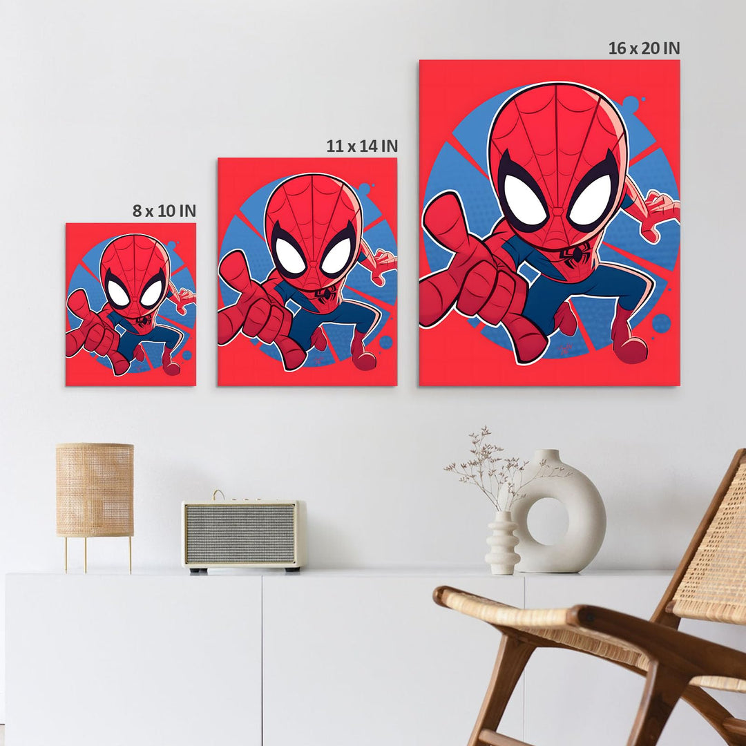 Nuova Spidey and His Amazing Friends Canvas Wall Art, Canvas Print Wall Decor for Living Room Bedroom Home Bathroom