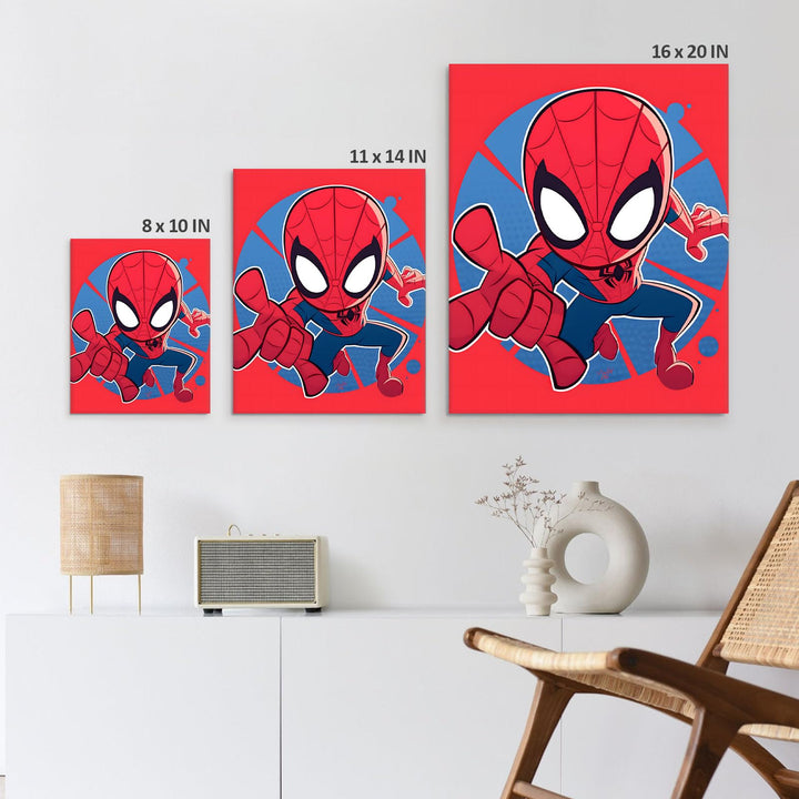 Nuova Spidey and His Amazing Friends Canvas Wall Art, Canvas Print Wall Decor for Living Room Bedroom Home Bathroom