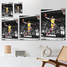 LeBron James Lakers Print Poster Dynamic Basketball Canvas Inspiring NBA Star Painting Sports Picture Artwork Decoration Wall Decor for Home Office