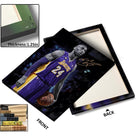Kobe Bryant Canvas Wall Art Decor - Iconic Los Angeles Lakers No. 24 Basketball Artwork with Autograph Style Print, Inspirational Sports Canvas for Home, Office or Gym Wall Decor