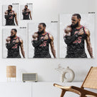 LeBron James Poster Prints NBA Star Sports Artwork Decoration Motivational Wall Decor for Gym Game Room Dorm Office Home Bedroom Living Room