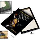 Kobe Bryant Canvas Wall Art Decor - Mamba Mentality Inspirational Quote, Lakers No. 24 Dunk Action Artwork, Iconic Basketball Legend Tribute Poster for Office, Gym or Home Wall Decoration