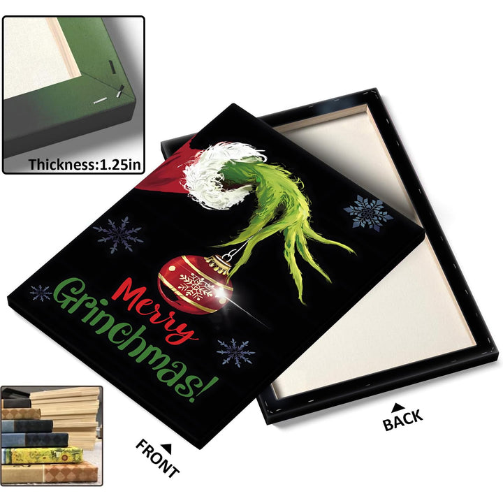 Christmas Movie Poster Print Wall Art, Funny Xmas Canvas Pictures Humorous Home Decorations, Merry Christmas Holiday Picture Painting Wall Decor for Bathroom Living Room Bedroom