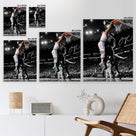 Jayson Tatum and James Poster Prints Sports Artwork Decoration Motivational NBA Game Wall Decor for Gym Dorm Office Home Bedroom Living Room