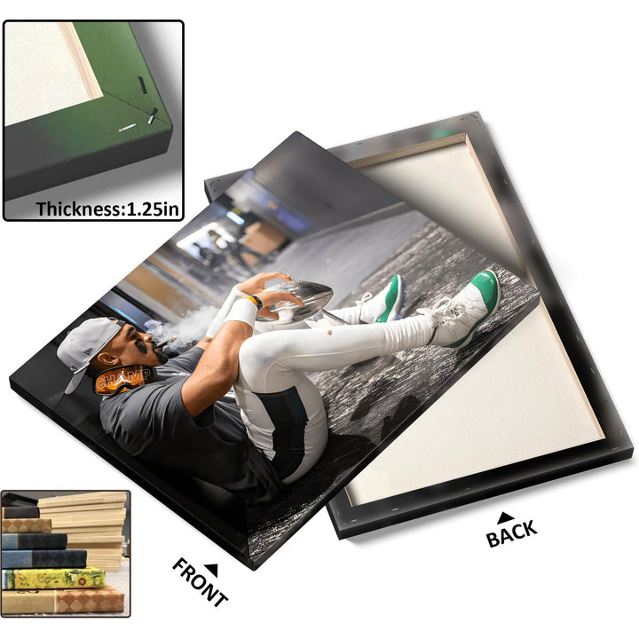 2025 Super Canvas Bowl Wall Art Champions Eagles Poster Print Philadelphia Hurts Painting Canvas Wall Decor Sports Stars Picture Modern Bedroom Living Room Home Decoration