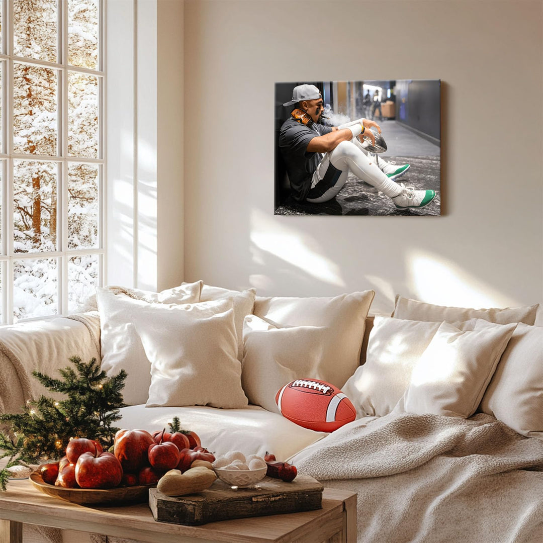 2025 Super Canvas Bowl Wall Art Champions Eagles Poster Print Philadelphia Hurts Painting Canvas Wall Decor Sports Stars Picture Modern Bedroom Living Room Home Decoration