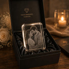 Personalized 3D Crystal Photo Engraved with K9 Crystal & Subsurface