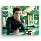 Funny Framed Canvas Wall Art Bathroom Decor The Twilight Saga Movies Poster Print Edwards Oil Painting Humorous Picture Modern Artwork for Living Room Dorm Wall Home Decoration