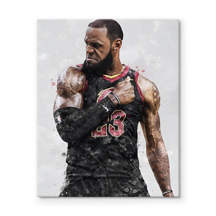 LeBron James Poster Prints NBA Star Sports Artwork Decoration Motivational Wall Decor for Gym Game Room Dorm Office Home Bedroom Living Room