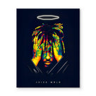 Juice WRLD Halo Canvas Wall Art Vibrant Neon Rapper Poster, Inspirational Pop Art Picture Prints, Music Aesthetic Wall Decor for Living Room Bedroom Game Room Bar Studio