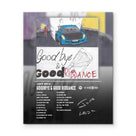 Goodbye & Good Riddance Bold Rap Album Cover Poster, Vibrant Modern Music Aesthetic Prints for Bedroom Game Room Living Room Bar Studio Decor