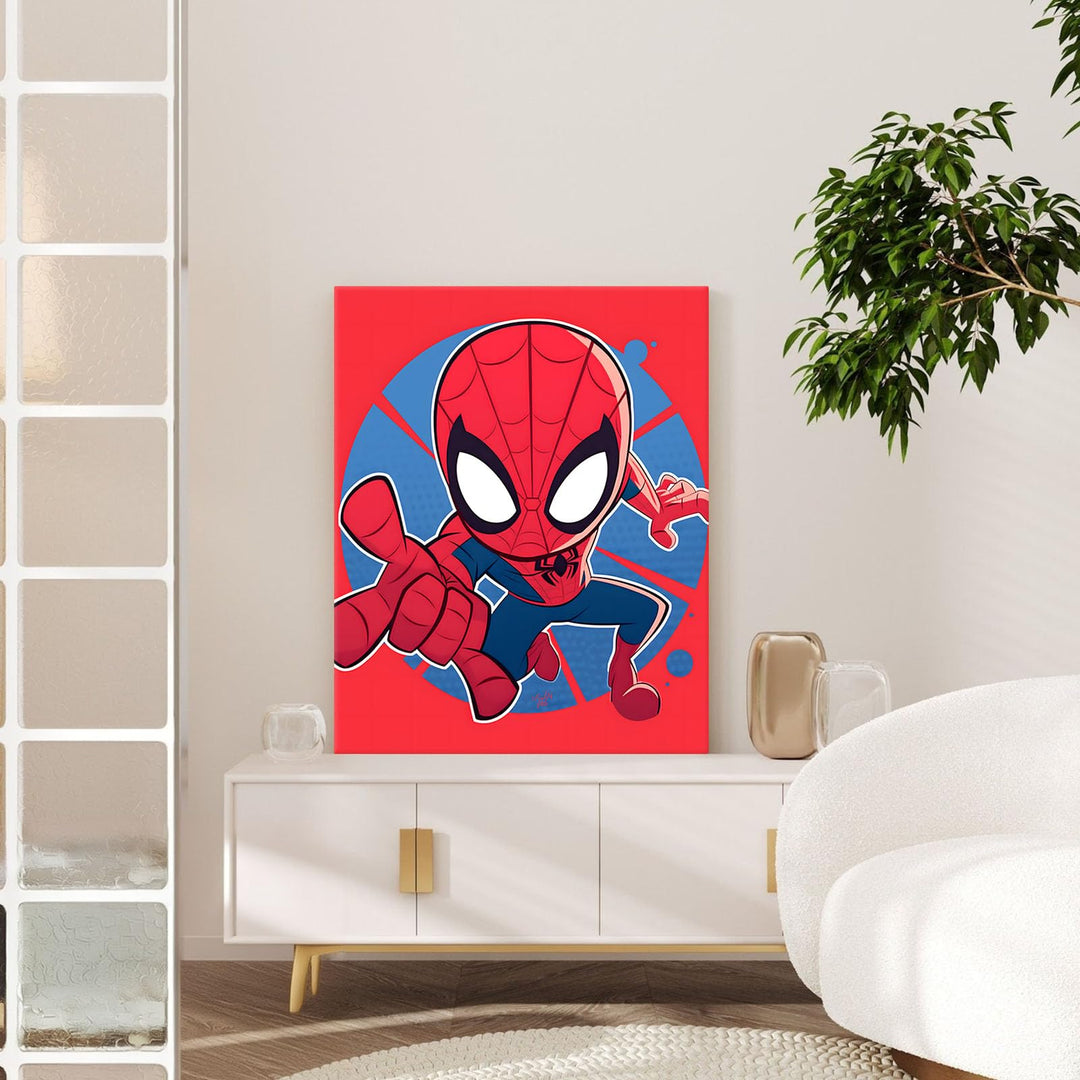 Nuova Spidey and His Amazing Friends Canvas Wall Art, Canvas Print Wall Decor for Living Room Bedroom Home Bathroom