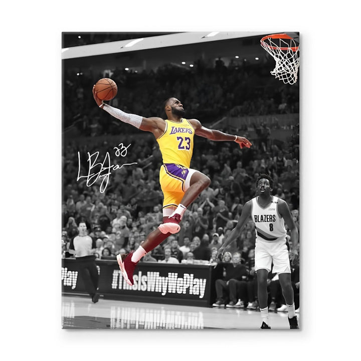 LeBron James Lakers Print Poster Dynamic Basketball Canvas Inspiring NBA Star Painting Sports Picture Artwork Decoration Wall Decor for Home Office