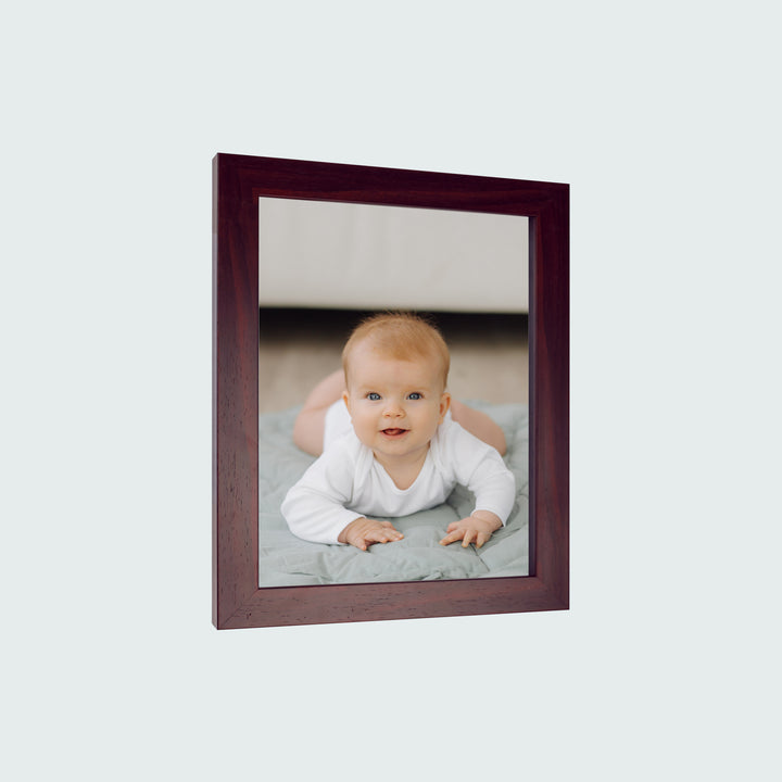 Classic Retro Picture Frame with MDF Wood Mat & Plexiglass Front 3 Colors Style 5