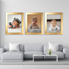 Classic Retro Picture Frame with MDF Wood Mat & Plexiglass Front 3 Colors Style 5