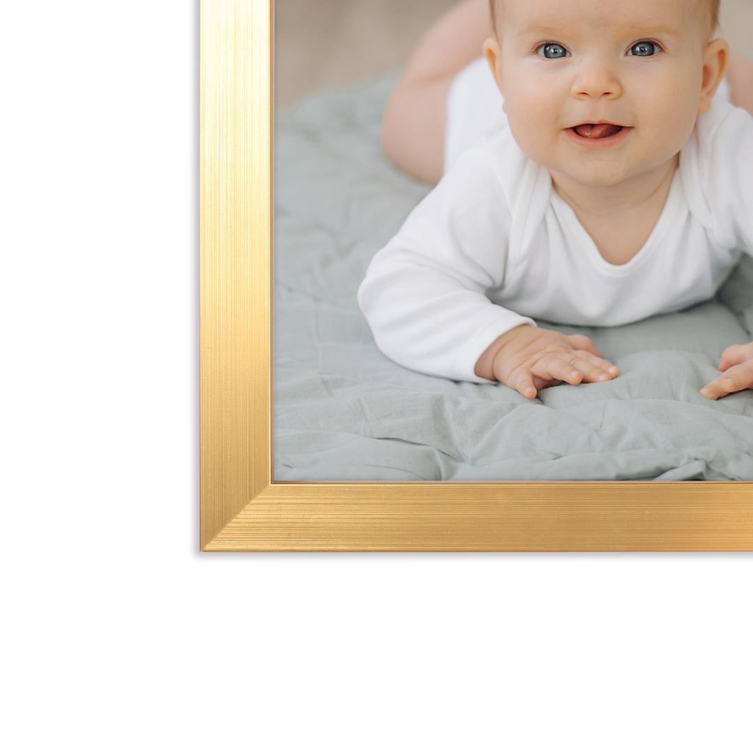 Classic Retro Picture Frame with MDF Wood Mat & Plexiglass Front 3 Colors Style 5