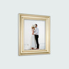 Classic Retro Picture Frame with MDF Wood Mat & Plexiglass Front 2 Colors Style 4