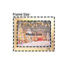 Classic Retro Picture Frame with MDF Wood Mat & Plexiglass Front 3 Colors Style 5